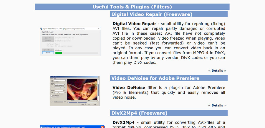 Free video repair tool - Digital Video Repair