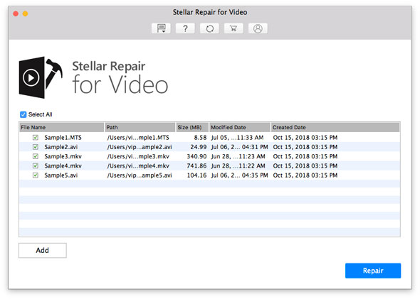Repair multiple videos
